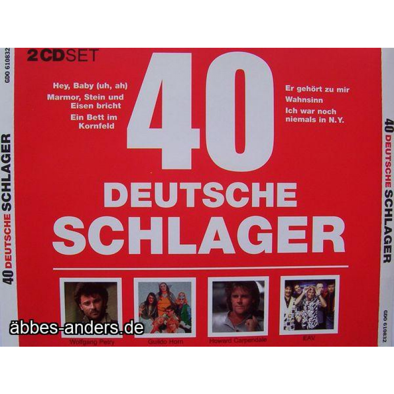 40 Deutsche Schlager – Various