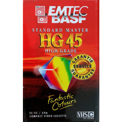 EMTEC 45min HG Standard VHS-C Camcorder Cassette Tape HG45 NEU