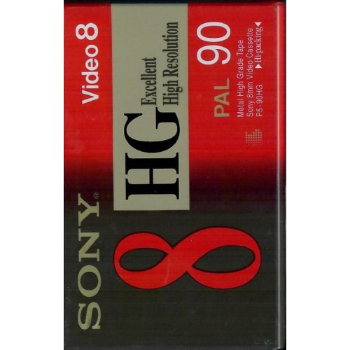 Sony Video 8 HG Metal High Grade Camcorder Tape/ Cassette. P5-90HG PAL
