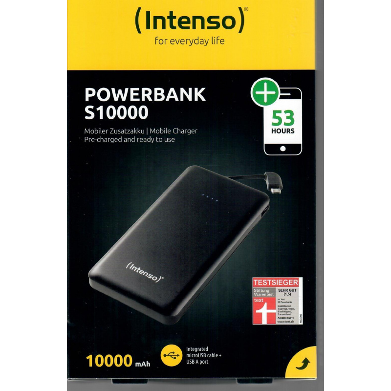 Intenso POWERBANK S10000 - Mobiler Zusatzakku