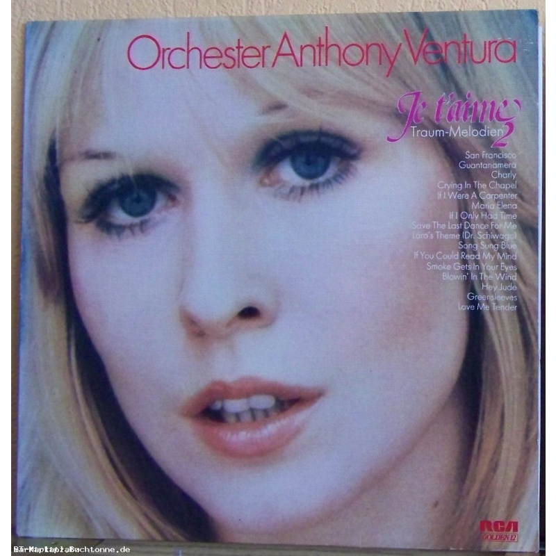 Je t´aime  - Orchester Anthony Ventura - LP Veröffentlicht: 1975
